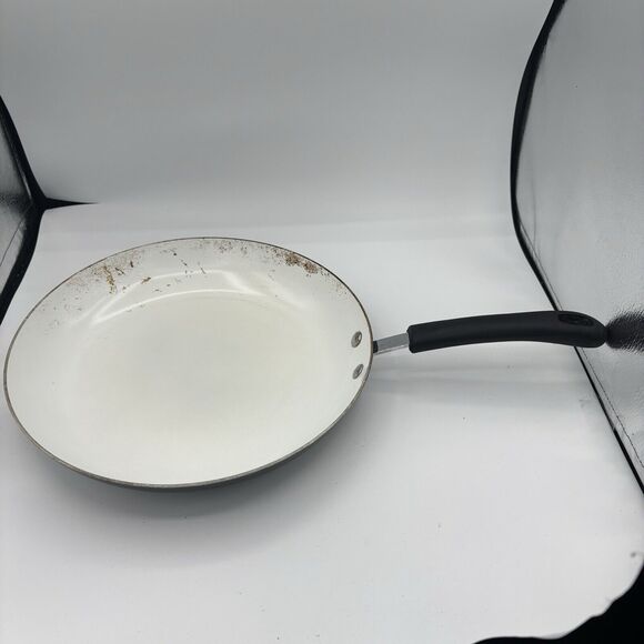 David Burke 12" Skillet Frying Pan White Surface‎ - Picture 1 of 7